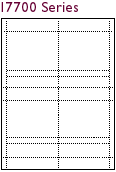 100 Blank 3-Panel Printable J-Cards - 17700 Laser/Inkjet