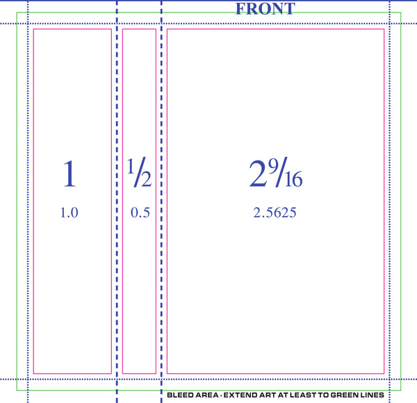 50 Professionally Printed 3-Panel J-Cards - Double Sided w