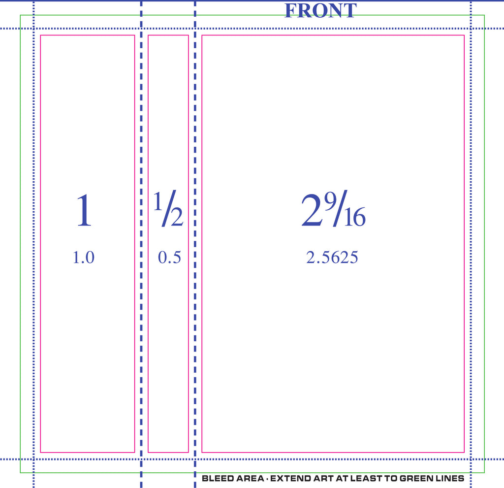 50 Professionally Printed 3-Panel J-Cards - Double Sided w/ Scoring