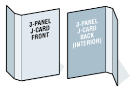 100 Blank 3-Panel Printable J-Cards - 17700 Laser/Inkjet