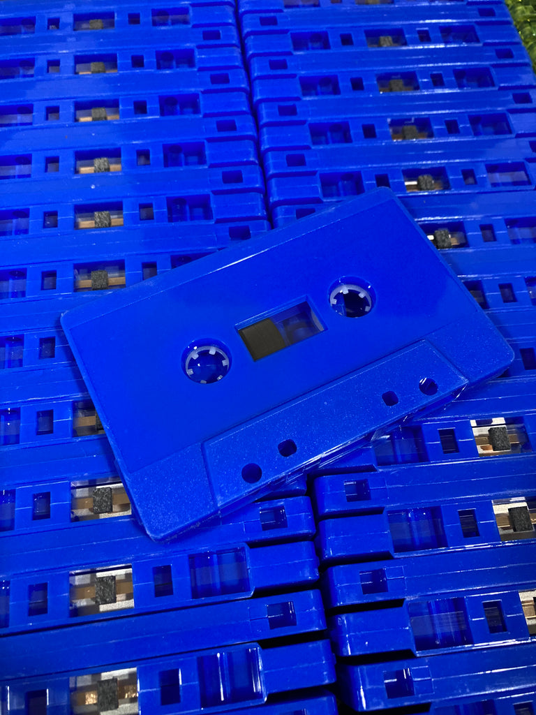 (Sale Item) 50 New Blank Blue Solid C53 Cassettes